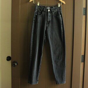 DL 1961, Black Girlfriend, Tapered Jeans, Size 24, 99% cotton